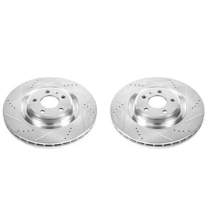 PowerStop Drilled & Slotted Front Rotors | Audi S4 (10-11) (EBR839XPR)