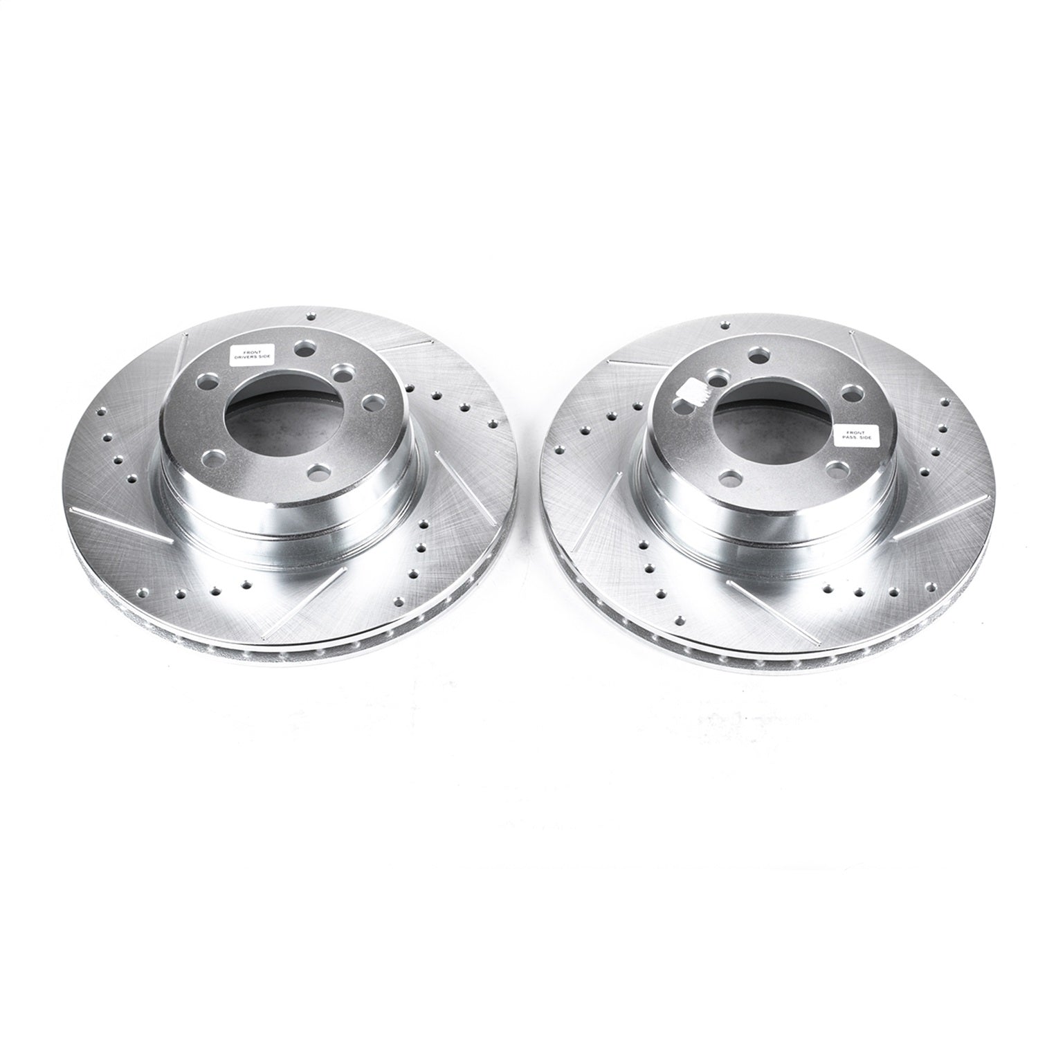PowerStop Front Evolution Drilled & Slotted Rotors - Pair | BMW 525i (04-07) (EBR841XPR)