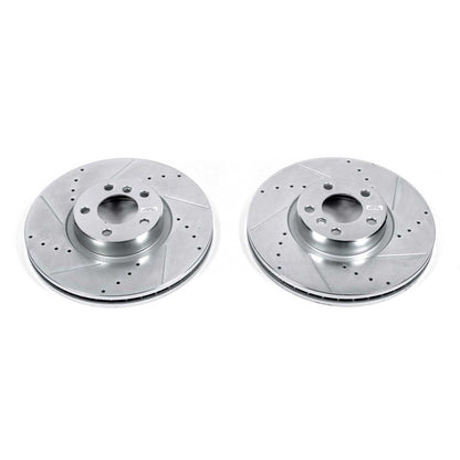 PowerStop Drilled & Slotted Front Rotors | BMW X5 (07-13) (EBR851XPR)