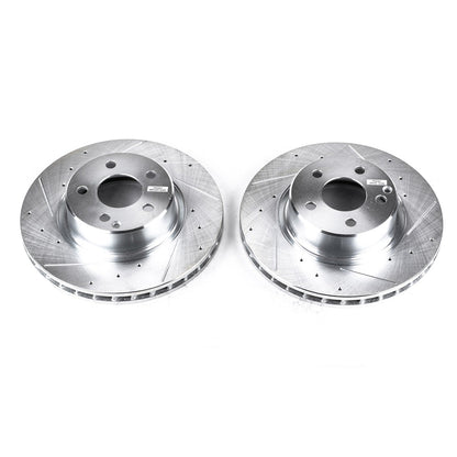 PowerStop Drilled & Slotted Front Rotors | Mercedes-Benz CL500 (03-06) (EBR860XPR)