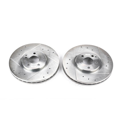PowerStop Drilled & Slotted Front Rotors | Mercedes-Benz E350 (07-09) (EBR861XPR)