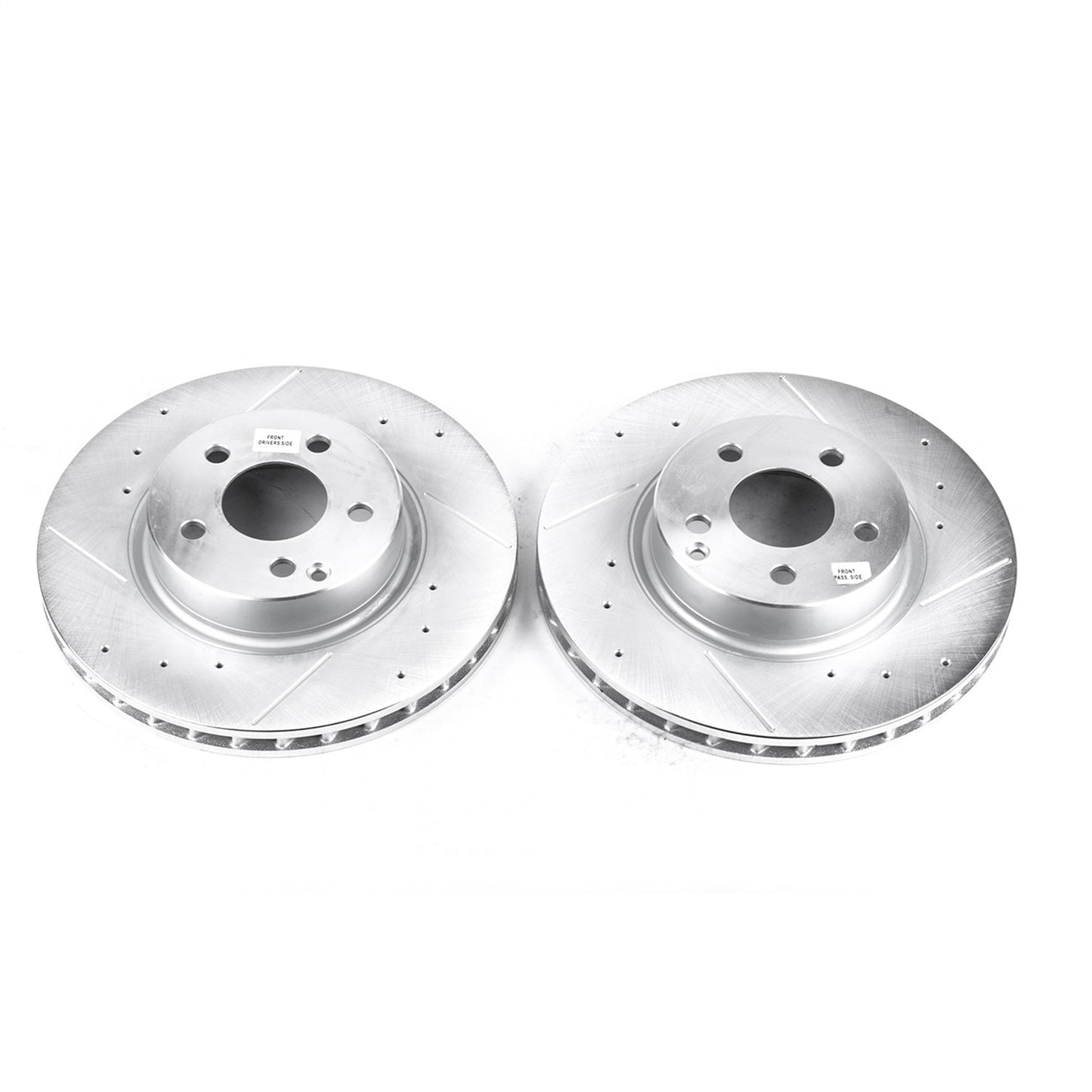 PowerStop Drilled & Slotted Front Rotors | Mercedes-Benz E350 (06) (EBR862XPR)