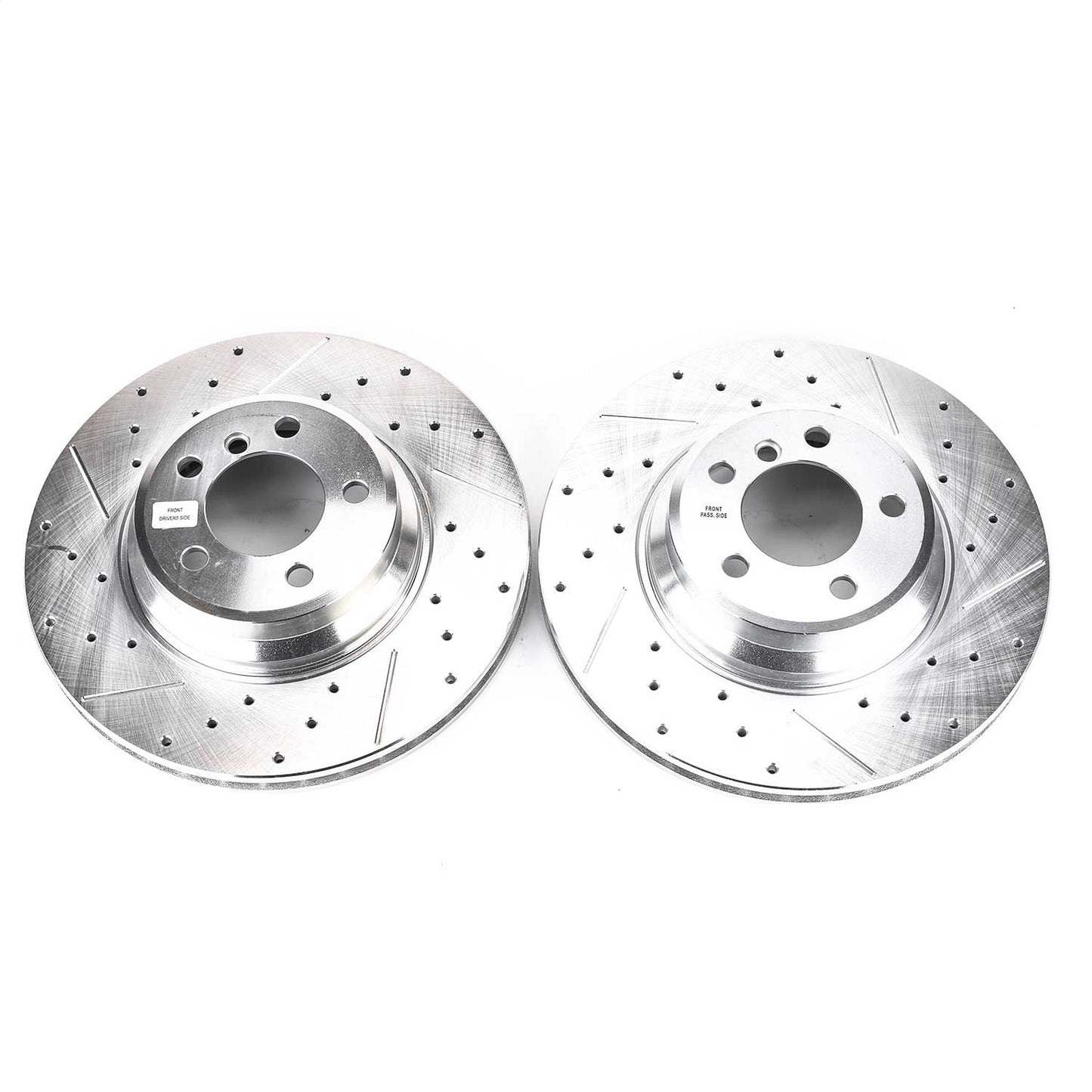 PowerStop Drilled & Slotted Front Rotors | BMW 745i (02-05) (EBR864XPR)