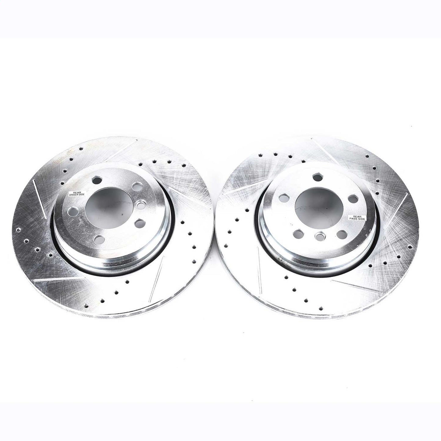 PowerStop Drilled & Slotted Rear Rotors | BMW 745i (02-05) (EBR865XPR)
