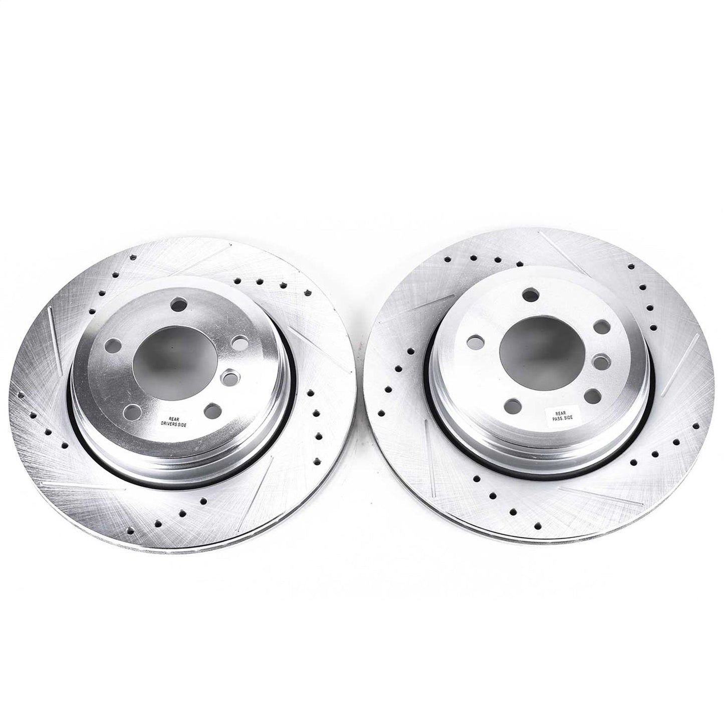 PowerStop Drilled & Slotted Rear Rotors | BMW 525i (04-07) (EBR874XPR)