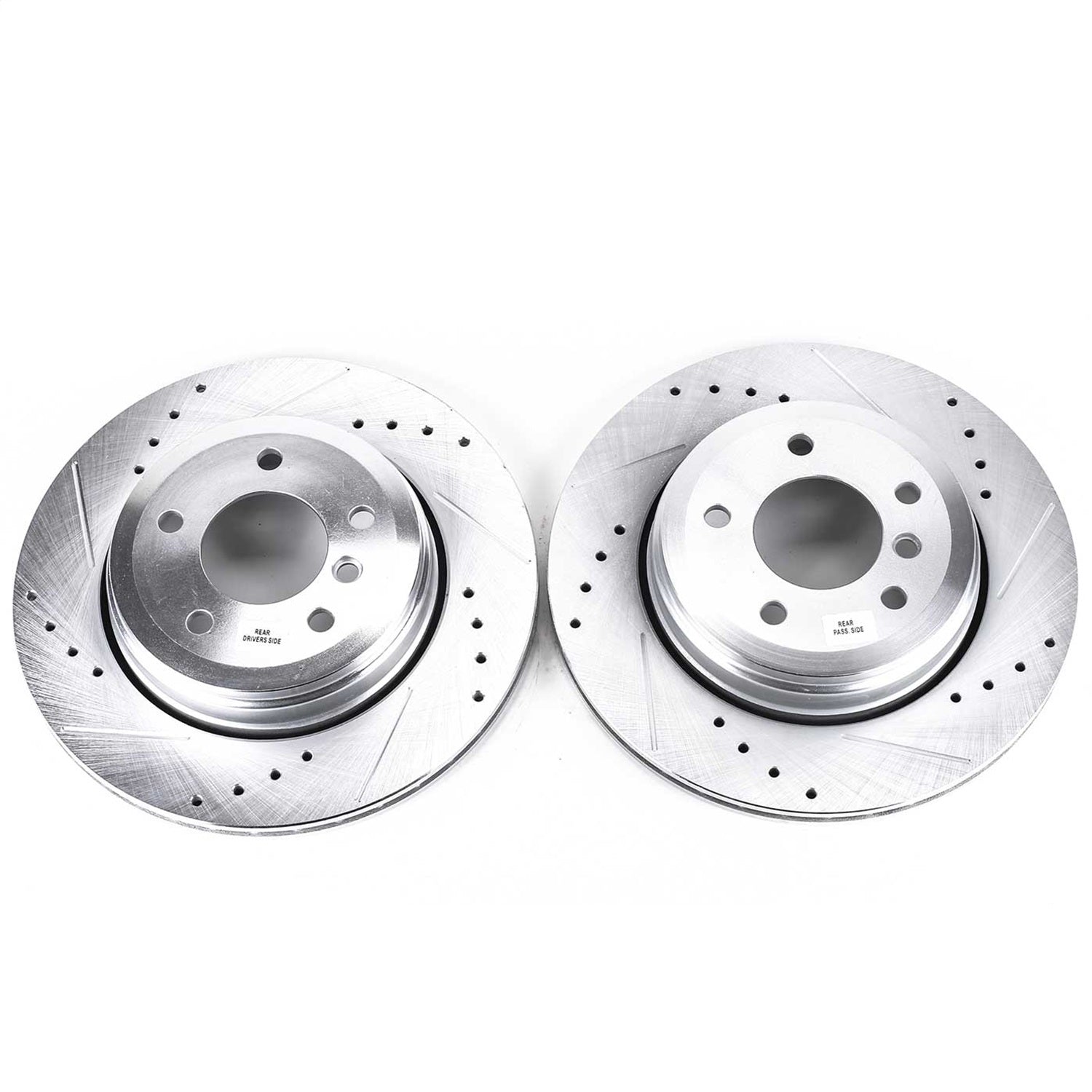 PowerStop Drilled & Slotted Rear Rotors | BMW 525i (04-07) (EBR874XPR)