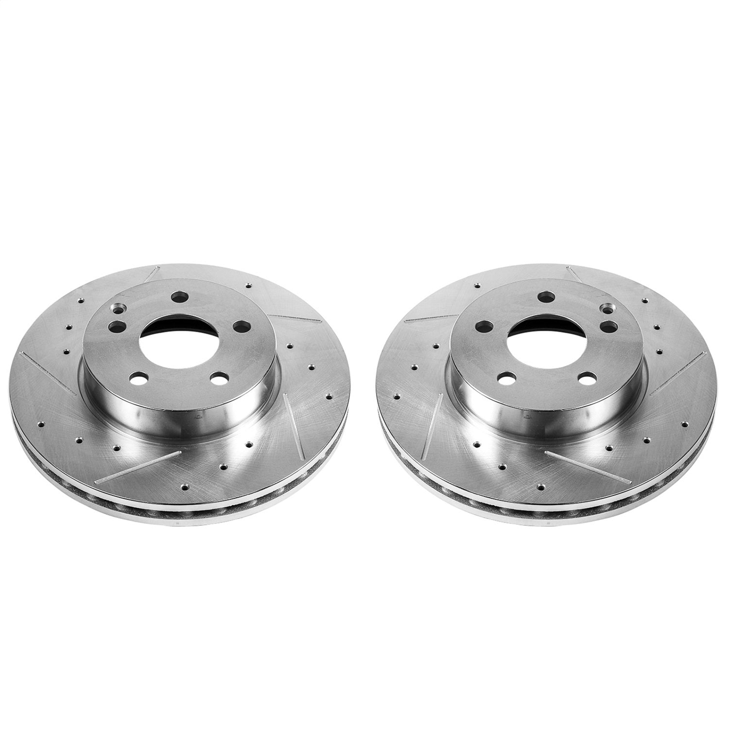 PowerStop Drilled & Slotted Front Rotors | Mercedes-Benz C250 (12-16) (EBR876XPR)