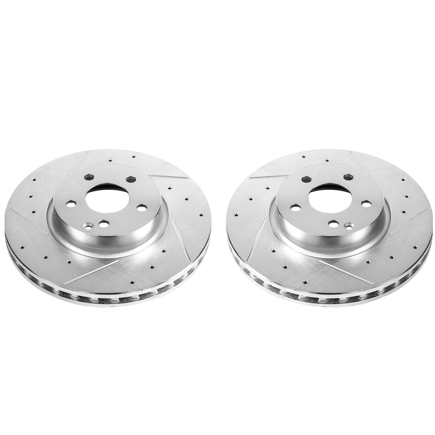 PowerStop Front Evolution Drilled & Slotted Rotors - Pair | Mercedes-Benz C300 (13-14) (EBR877XPR)