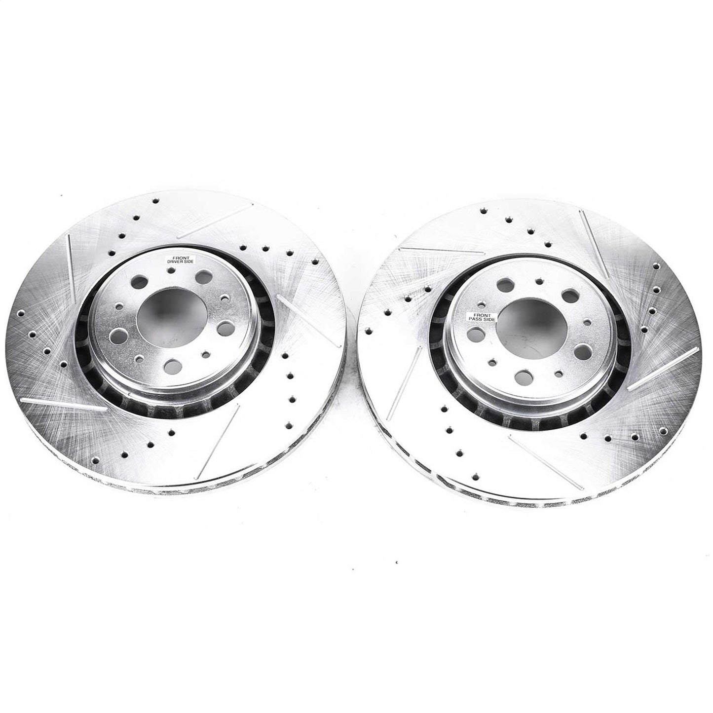 PowerStop Drilled & Slotted Front Rotors | Volvo XC90 (03-14) (EBR894XPR)
