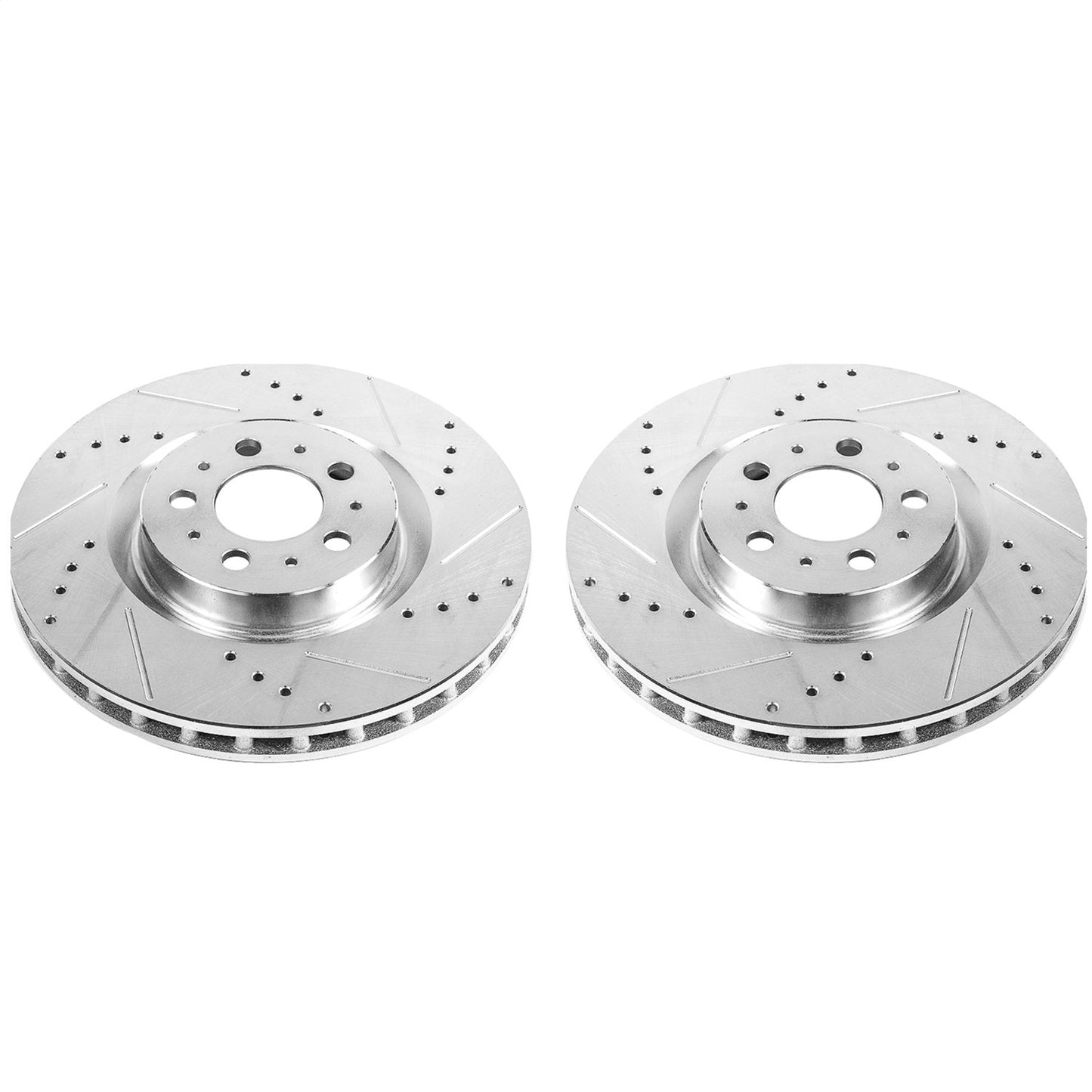 PowerStop Drilled & Slotted Front Rotors | Volvo S60 (04-07) (EBR895XPR)