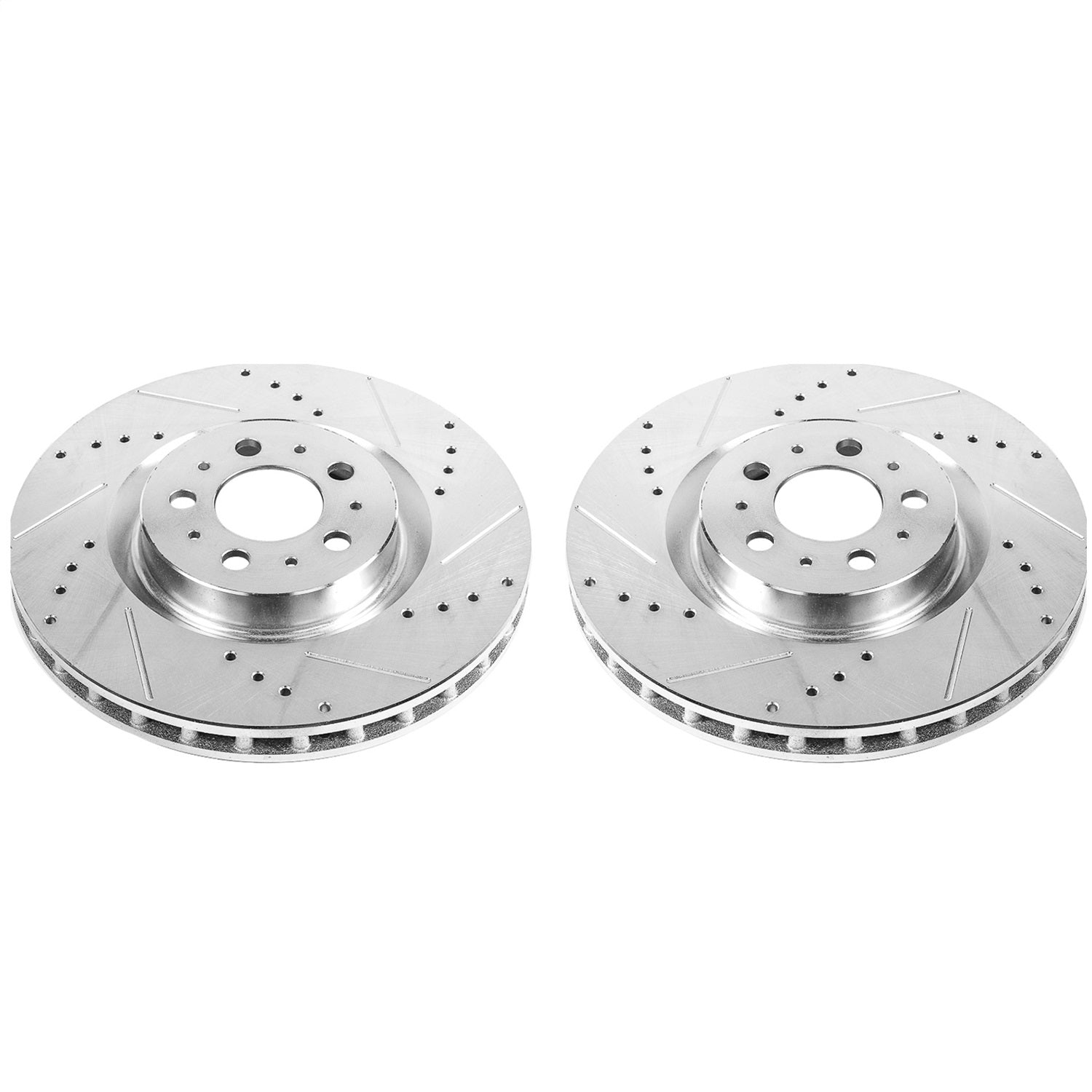 PowerStop Drilled & Slotted Front Rotors | Volvo S60 (04-07) (EBR895XPR)