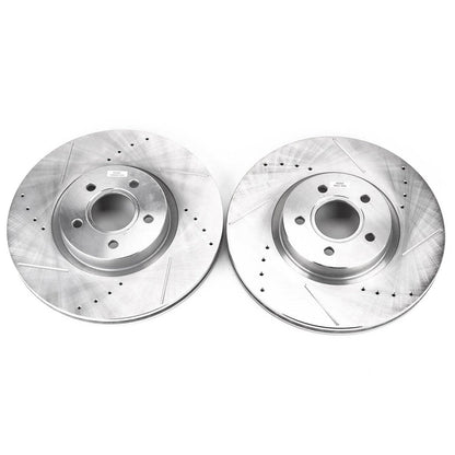 PowerStop Drilled & Slotted Front Rotors | Ford Escape (13-19) (EBR897XPR)