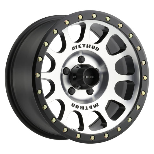 Method MR305 NV Machined - Matte Black Lip | 17x8.5" +0mm | 5x5.5mm Wheel