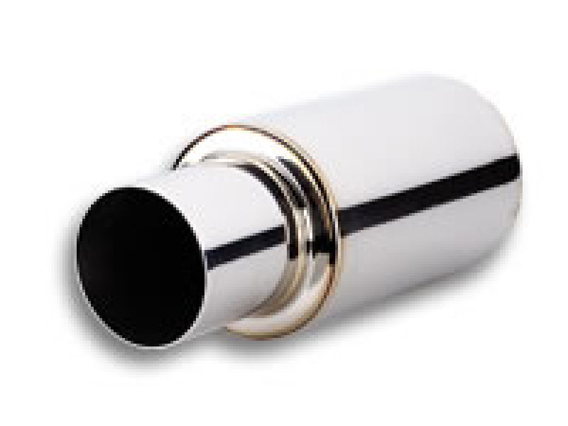 Vibrant 1062 TPV Turbo Round Muffler with 4in Tip for Performance