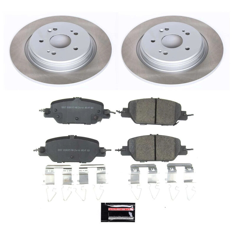 PowerStop 17-23 Honda CR-V Rear Semi-Coated Rotor Kit (SC7528)