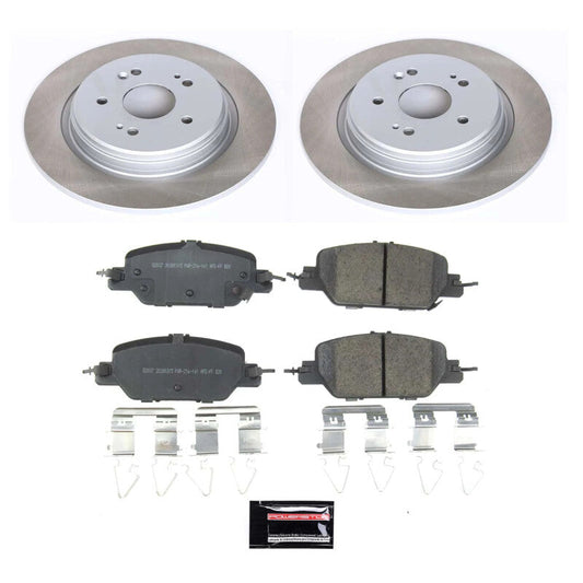 PowerStop 17-23 Honda CR-V Rear Semi-Coated Rotor Kit (SC7528)