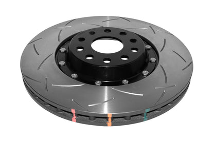 DBA Front 5000 Series Slotted Rotor w/ Black Hat | Volkswagen Golf R (12-13) (DBA52808V2BLKS)
