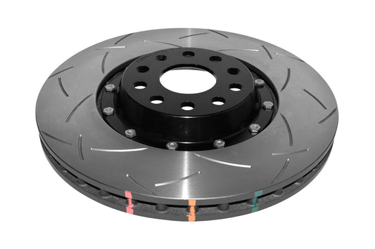 DBA Front 5000 Series Slotted Rotor w/ Black Hat | Volkswagen Golf R (12-13) (DBA52808V2BLKS)