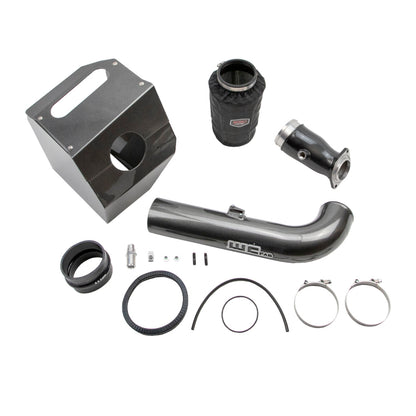 Wehrli 4in Intake Kit | Chevrolet 6.6L L5P (17-19) WCFab Grey WCFab 2017-2019 GM Duramax 6.6L Intake Kit WCFab 2017-2019 GM L5P 6.6L Duramax 4" Intake Kit with Air Box