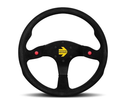 Momo MOD80 Steering Wheel 350 mm - Black Suede/Black Spokes