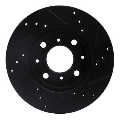 R1 Concepts Drilled & Slotted Front Brake Rotor | Honda Civic Wagon (83-05) (ECB-59018L)