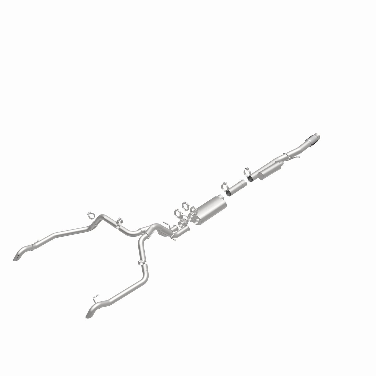MagnaFlow 2024-2025 Chevrolet Silverado 1500 ZR2, Sierra 1500 AT4X Overland Series Cat-Back Performance Exhaust System