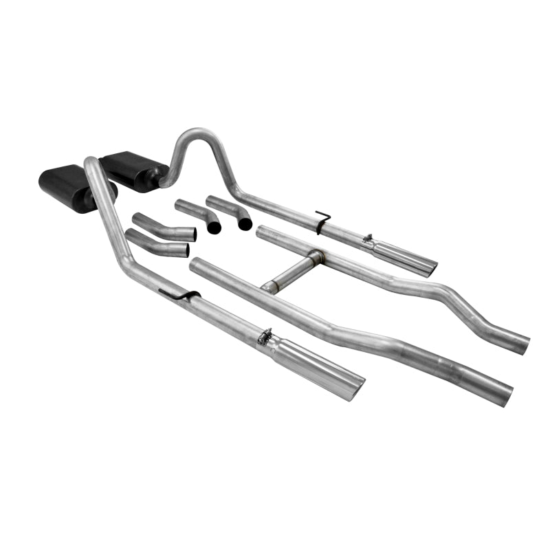 Flowmaster 55-57 Chevy 2.5in SS Crossmember-Back Exhaust For GM (817174)