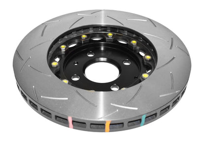 DBA 5000 Series 2 Piece Front Slotted Rotor w/ Black Hat | Lotus Exige (12) (DBA52358BLKS)