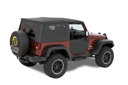 Bestop 53040-35 Front Lower Soft Half Doors Black Diamond for 07-18 Wrangler JK