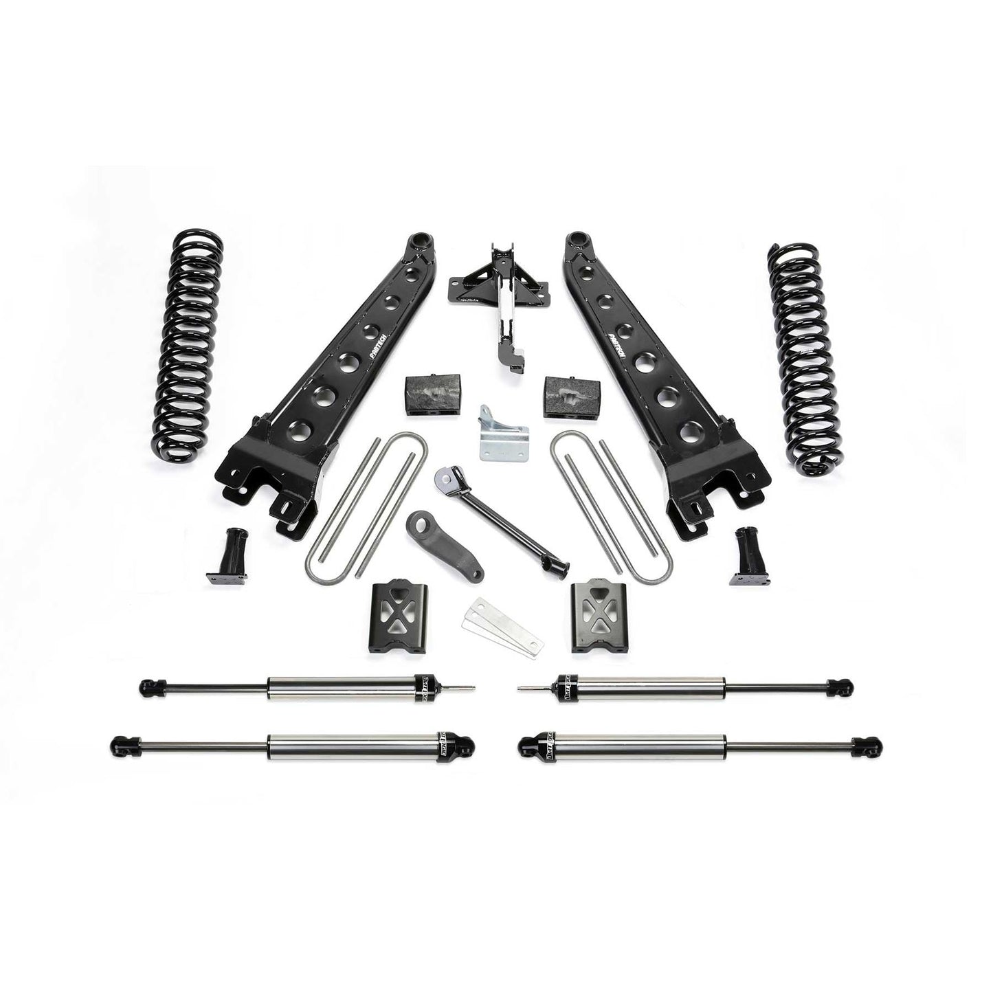 Fabtech 6" Radius Arm System w/ Coils & DLSS Shocks | Ford F250 4WD (05-07) w/o Factory Overload (K2011DL)