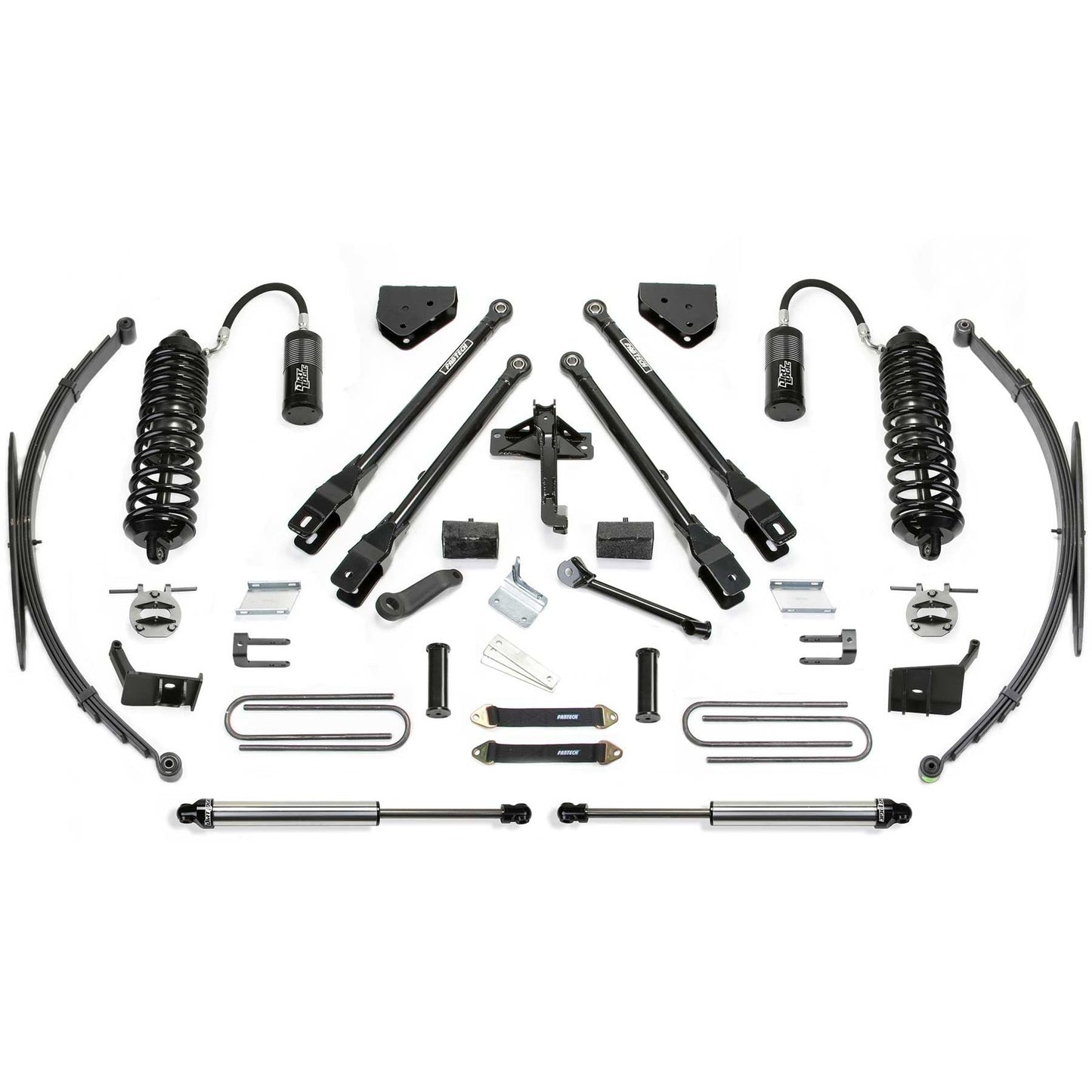 Fabtech 8" 4-Link System w/ 4.0 Rear Radius Rod & 2.25 Rear Leaf Springs | Ford F250/350 4WD (11-16) (K2278DL)