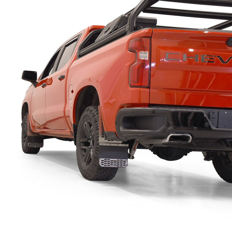 Putco 15-19 Chevy HD Dually Front Brushed SS Mud Skins (78170)