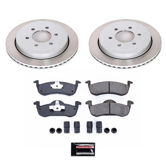 PowerStop 07-17 Lincoln Navigator Rear Semi-Coated Rotor Kit (SC4683)