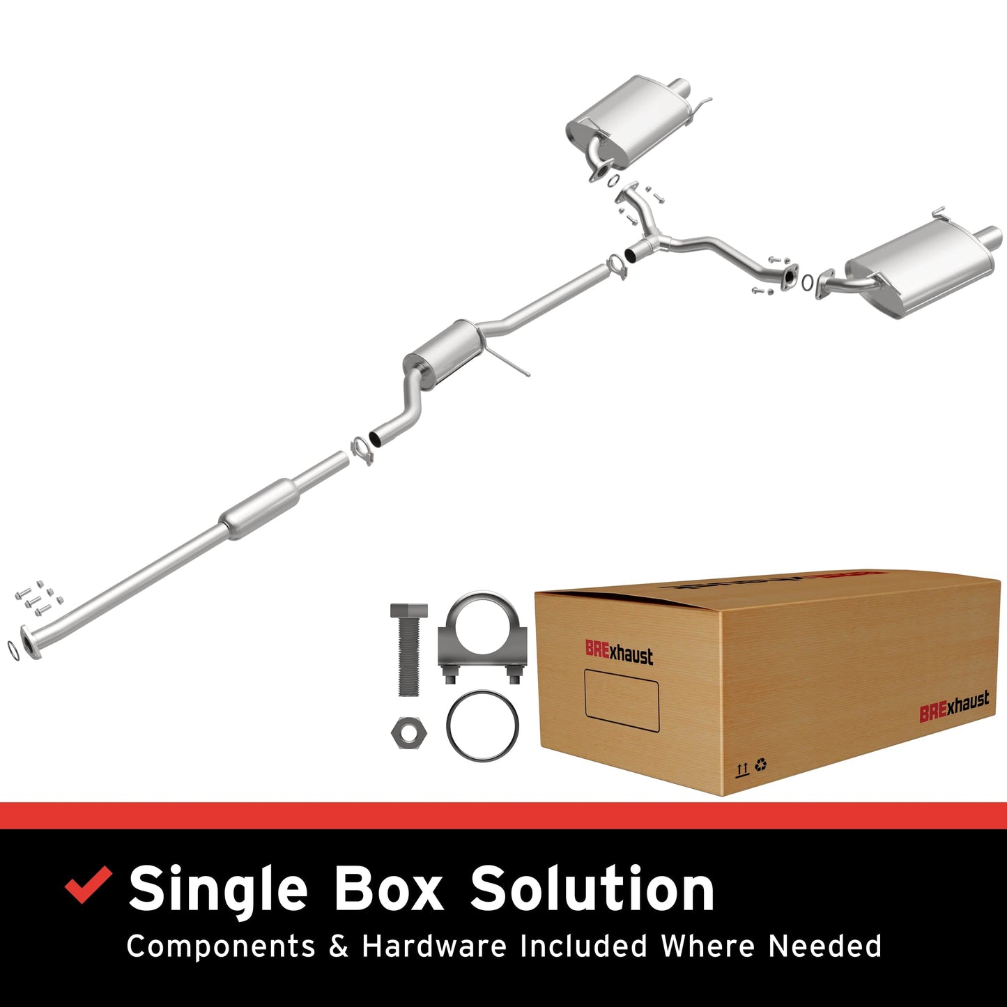 BRExhaust 1999-2003 Acura Direct-Fit Replacement Exhaust System