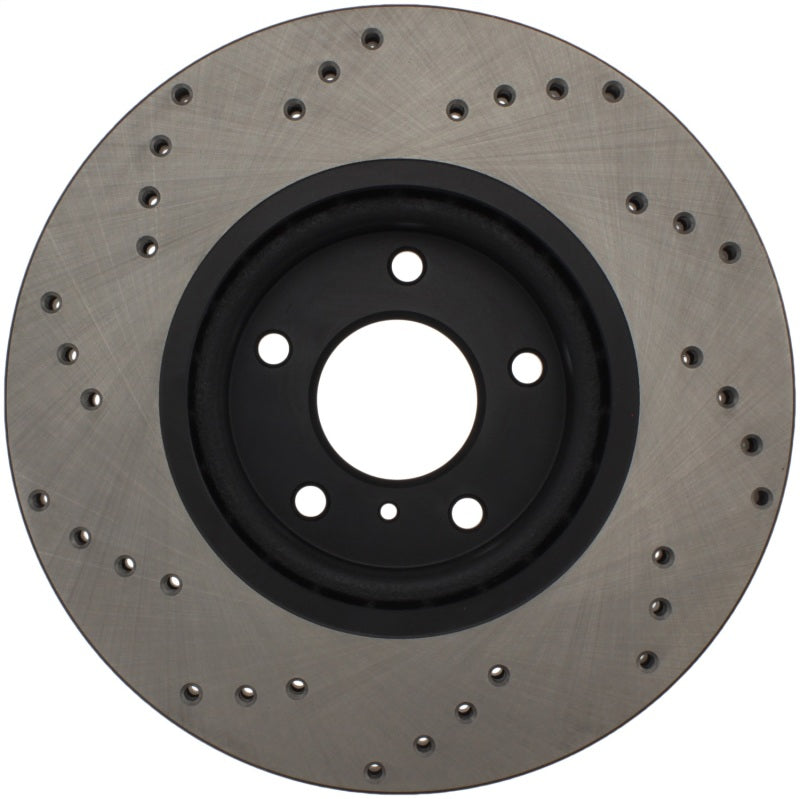 Stoptech 128.42080L Sport Cross-Drilled Disc Brake Rotors For Nissan Altima