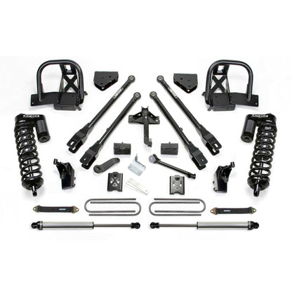 Fabtech 6" 4-Link System w/ DLSS 4.0 Coilover & Rear DLSS | Ford F250 4WD (08-10) (K2032DL)