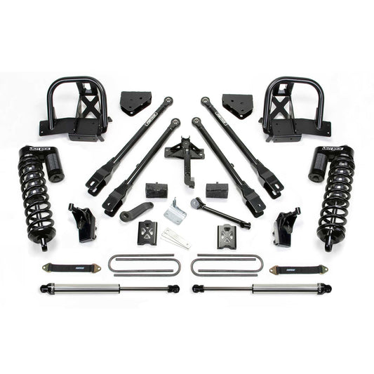 Fabtech 6" 4-Link System w/ DLSS 4.0 Coilover & Rear DLSS | Ford F250 4WD (08-10) (K2032DL)