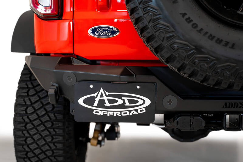 Addictive Desert Designs 2021+ Ford Bronco Rock Fighter Rear Bumper - Hammer Black