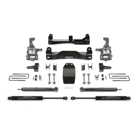Fabtech 4" Basic System w/ Rear Stealth | Ford F150 4WD (14) (K2209M)