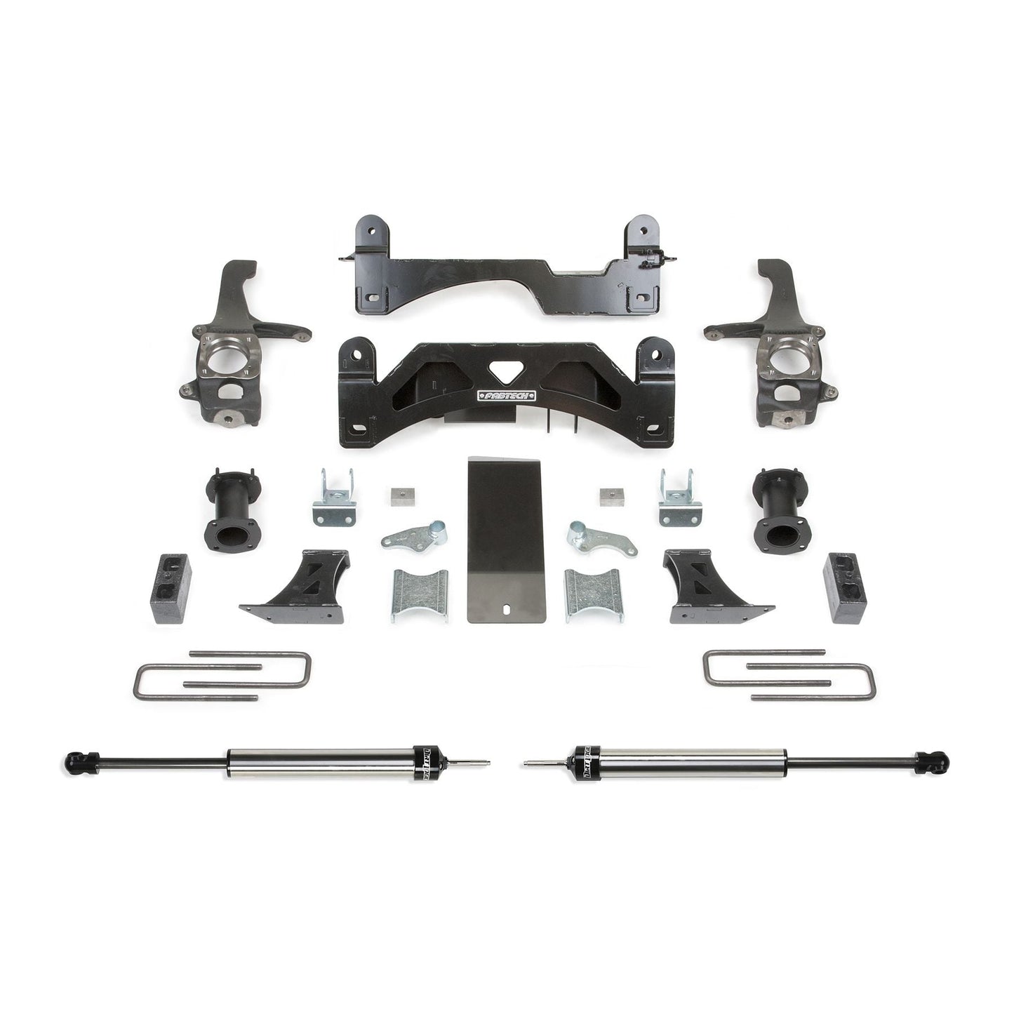 Fabtech 6" Basic Suspension System w/ Coil Over Spacers & Rear Dual Lowering Shackles | Toyota Tundra 2WD/4WD (16-21) (K7054DL)