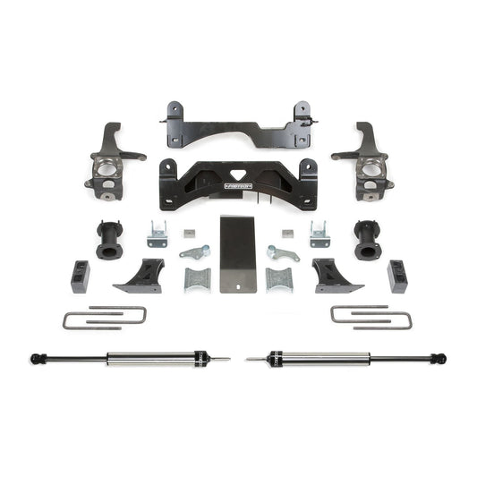 Fabtech 6" Basic Suspension System w/ Coil Over Spacers & Rear Dual Lowering Shackles | Toyota Tundra 2WD/4WD (16-21) (K7054DL)