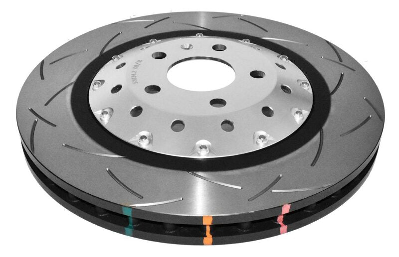 DBA 5000 Series T3 Slotted Front Rotor Silver Hat | Audi R8 / RS5 (F) (DBA52834SLVS)
