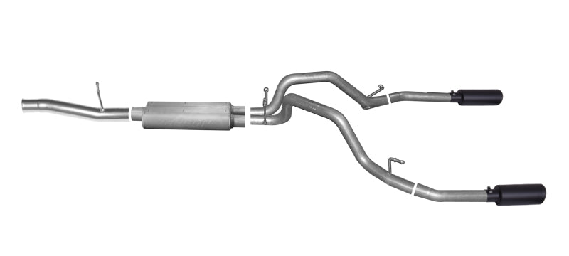Gibson 2.25in Dual Split Cat-Back Exhaust | Chevrolet Silverado 1500 LT (10-13) (65654B)