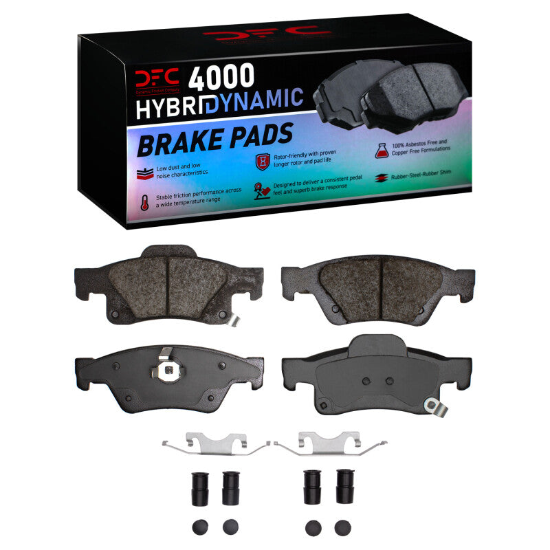 DFC 4000 HybriDynamic Brake Pads and Hardware Kit (REAR): Dodge Durango (11-25)