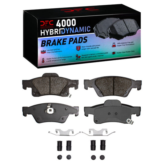 DFC 4000 HybriDynamic Brake Pads and Hardware Kit (REAR): Dodge Durango (11-25)
