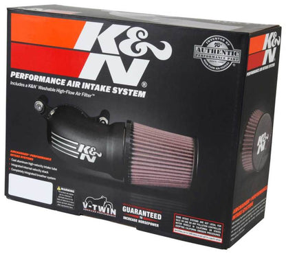 K&N 57-1137S Performance Air Intake System for Harley-Davidson (Silver)
