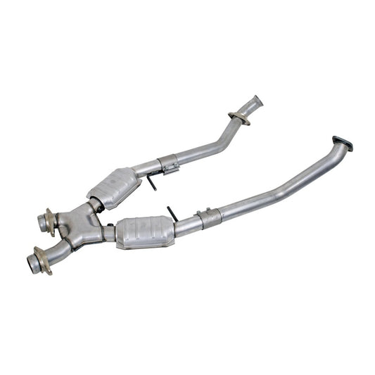 BBK 96-04 Mustang 4.6 GT High Flow X Pipe w/ Catalytic Converters (1666)