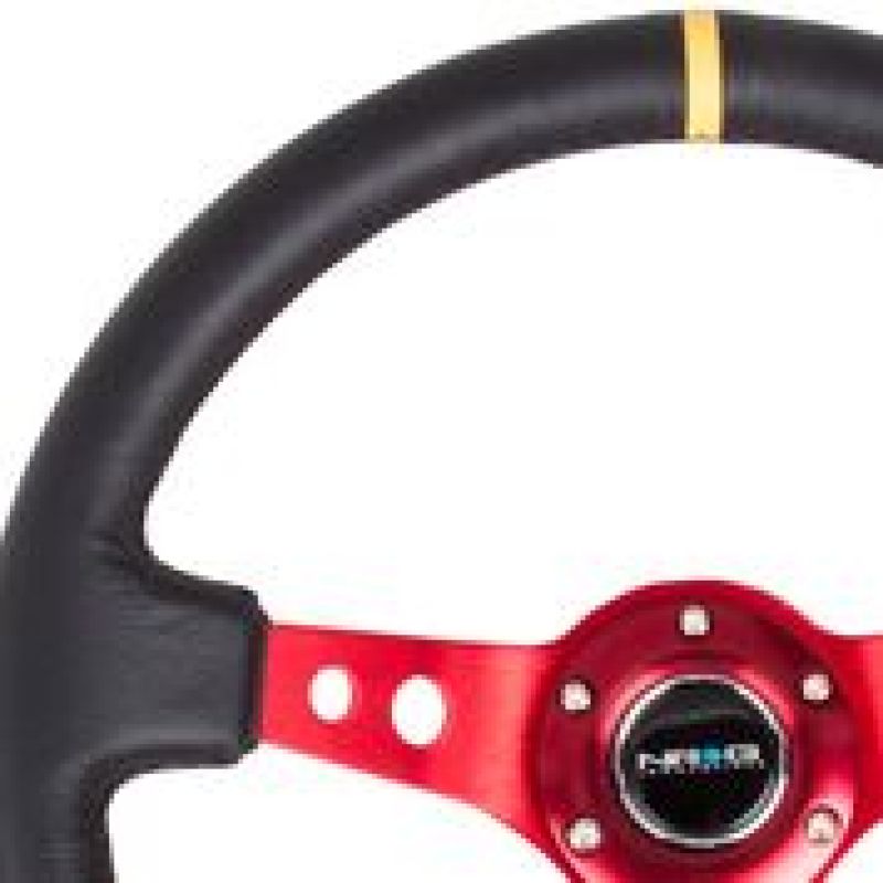 NRG RST-006 Sport Steering Wheels - 350mm x 3" Deep - Premium Leather