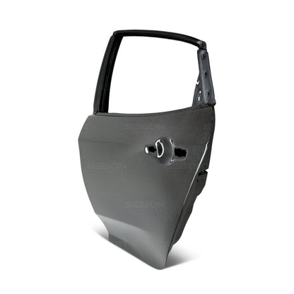 Seibon OE Style Gloss Carbon Fiber Rear Doors | Honda Civic (17) (DD17HDCVR-R)
