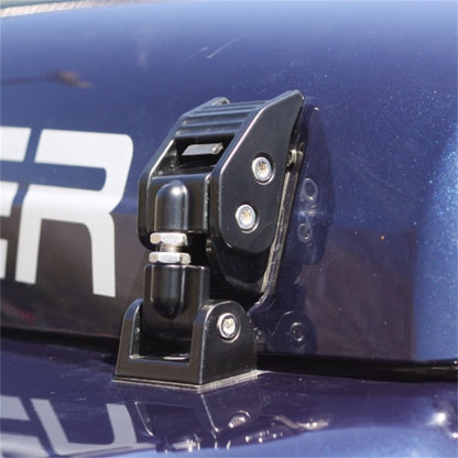 Rugged Ridge 11210.15 Hood Catches Black Aluminum for 97-06 Jeep Wrangler TJ